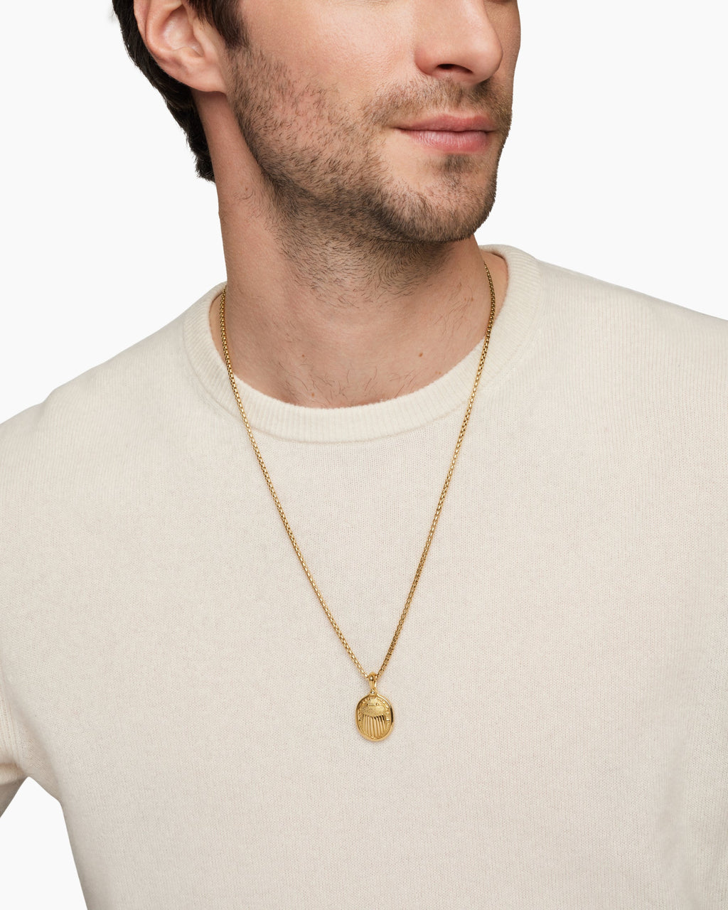 Petrvs® Scarab Amulet in 18K Yellow Gold, 24mm