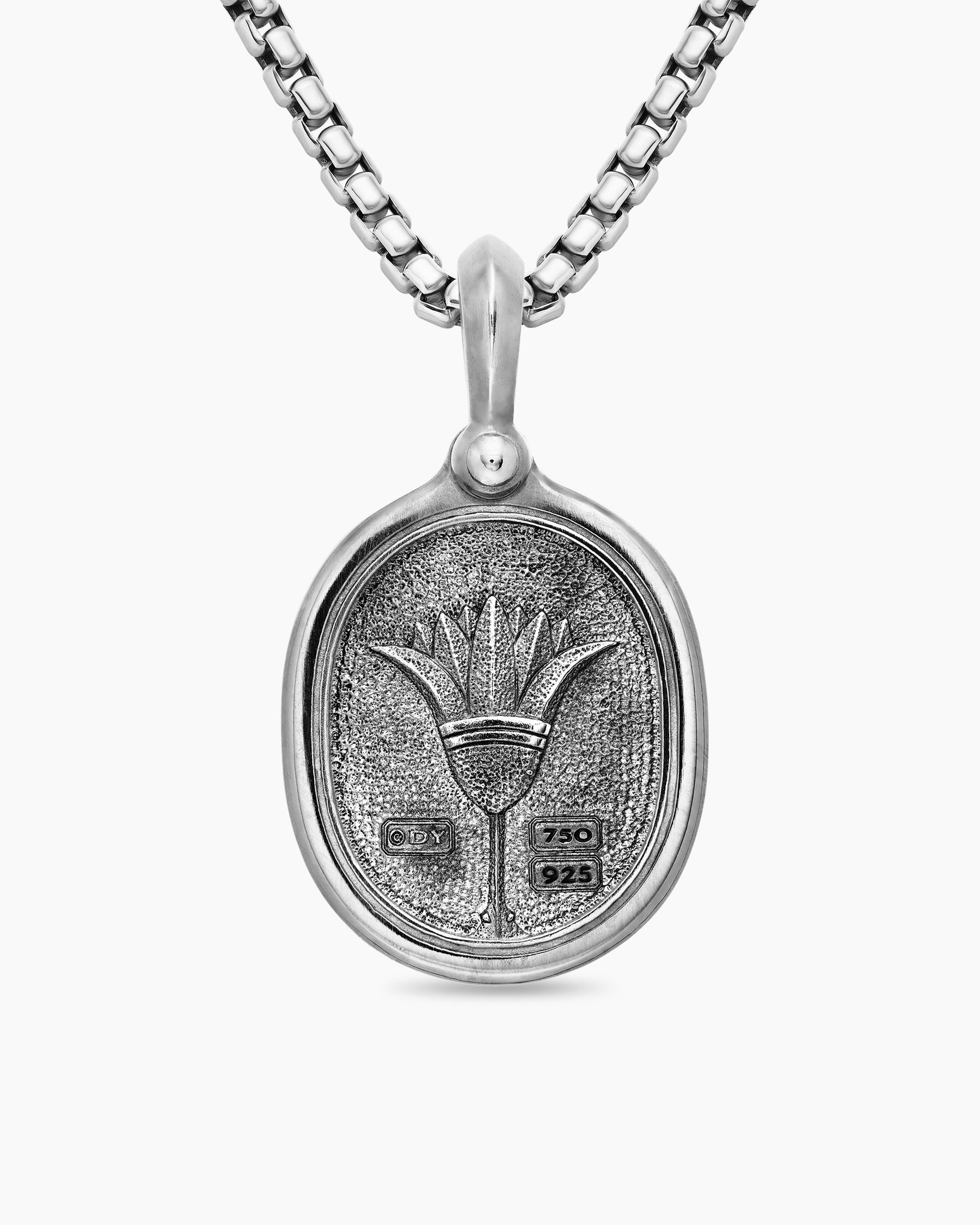 Petrvs® Scarab Amulet in Sterling Silver with 18K Yellow Gold, 24mm