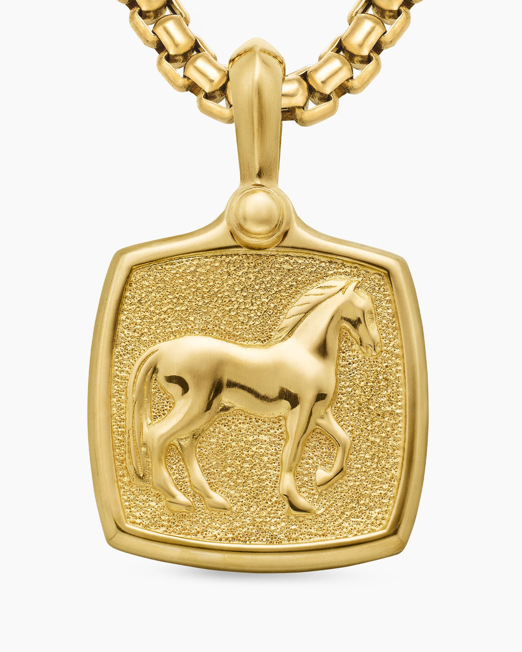 Petrvs® Horse Amulet in 18K Yellow Gold, 19mm
