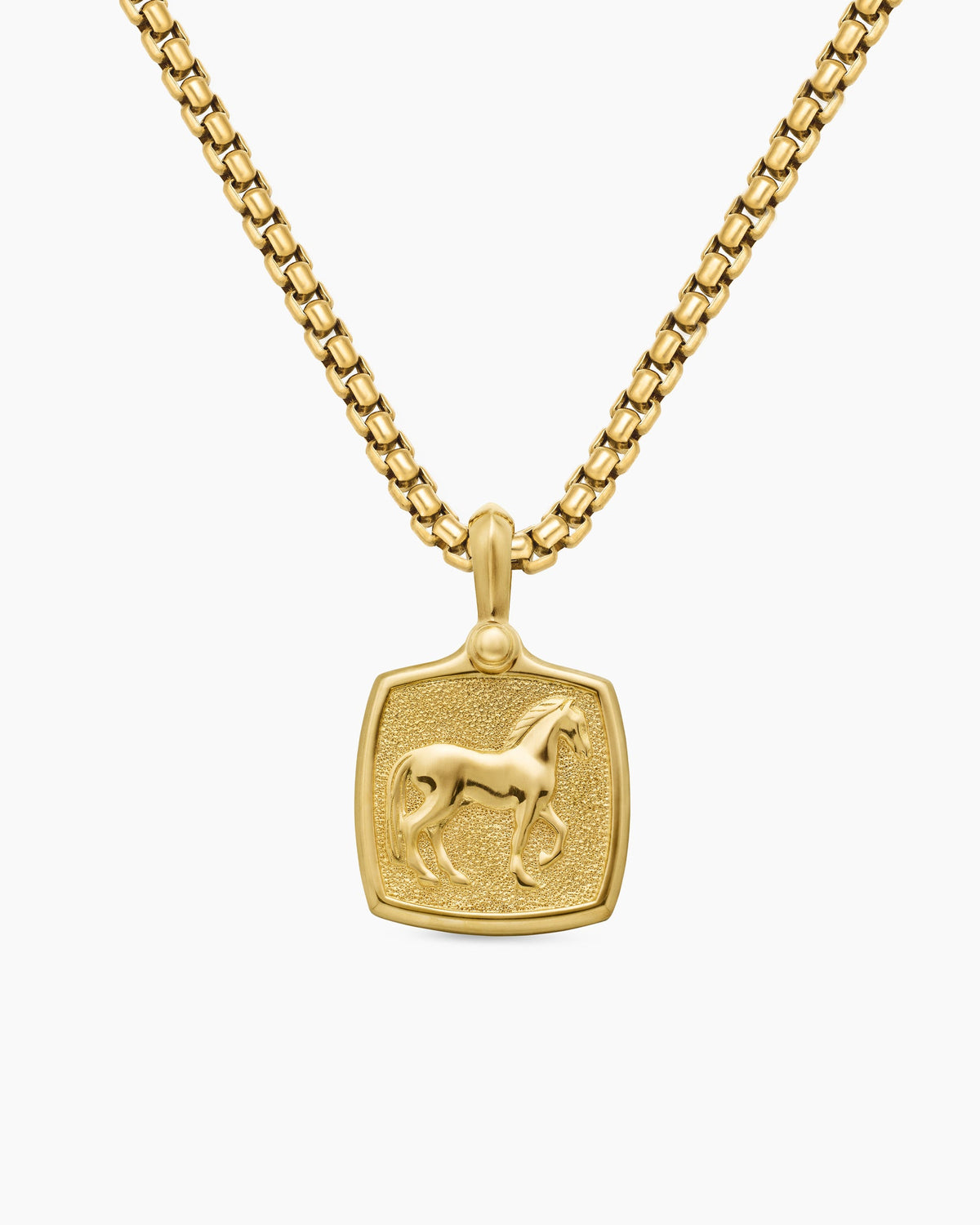 Petrvs® Horse Amulet in 18K Yellow Gold, 19mm