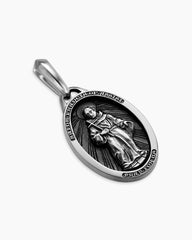 St. Francis Amulet in Sterling Silver, 22.9mm