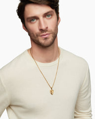 St. Michael Amulet in 18K Yellow Gold, 26mm