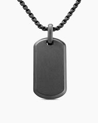 Chevron Tag in Black Titanium, 35mm