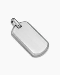 Chevron Tag in Sterling Silver, 35mm