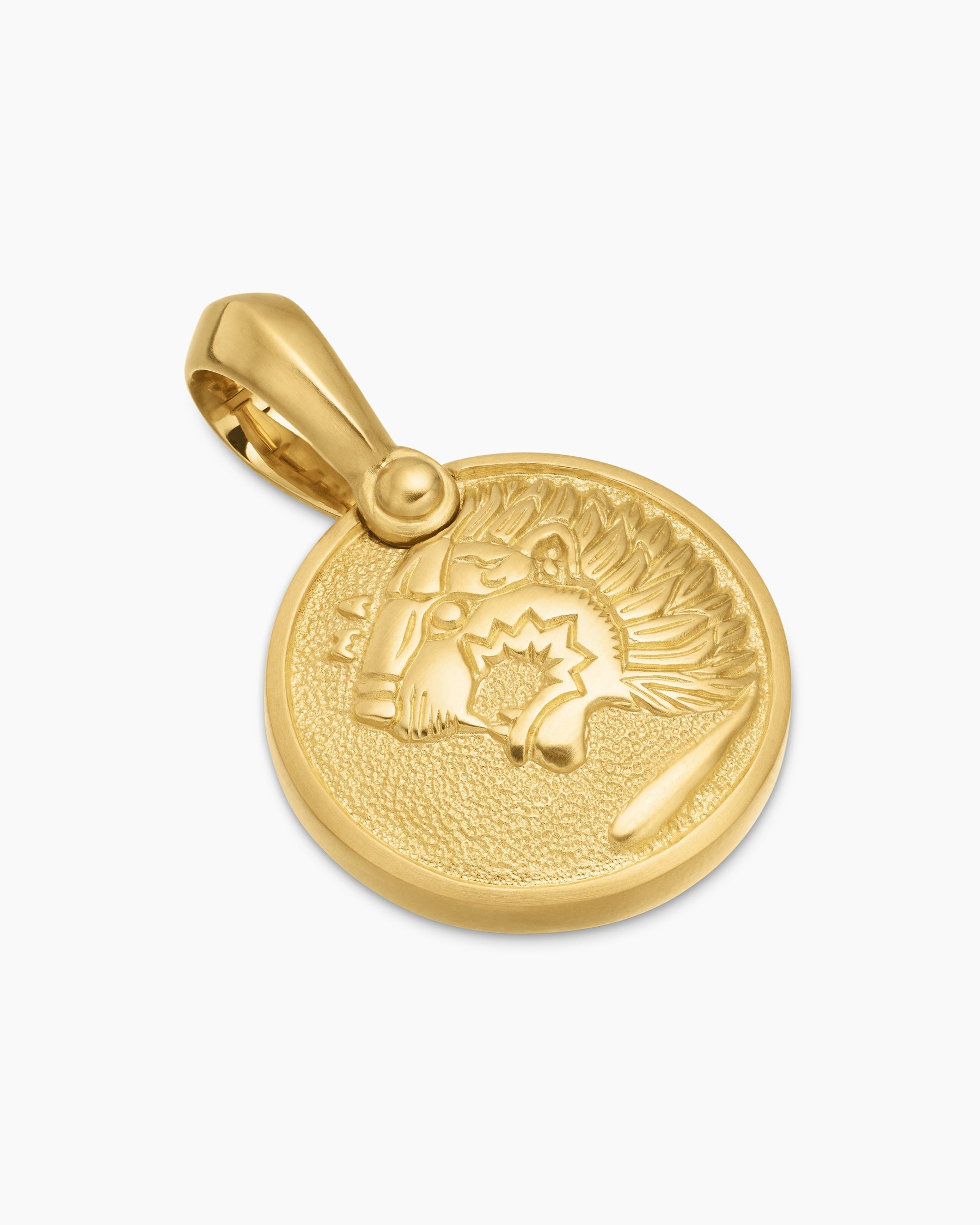 Petrvs® Lion Amulet in 18K Yellow Gold, 19.3mm