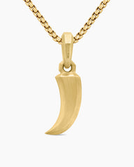 Claw Amulet in 18K Yellow Gold with Diamonds, 19.3mm
