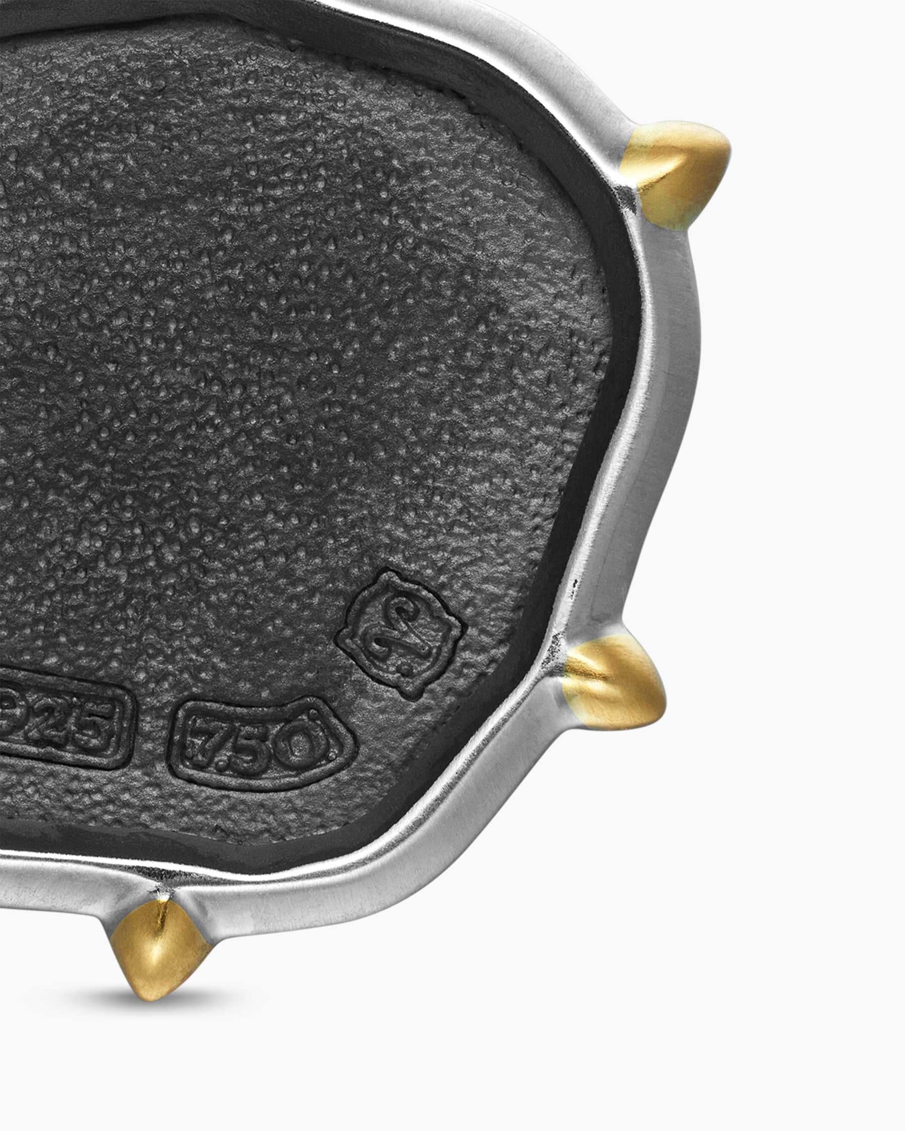 Aries Amulet in Sterling Silver with 18K Yellow Gold, 23mm