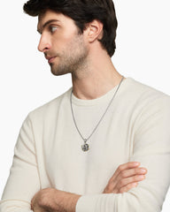 Aries Amulet in Sterling Silver with 18K Yellow Gold, 23mm