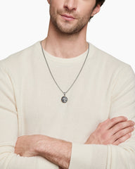 Leo Amulet in Sterling Silver with 18K Yellow Gold, 23mm