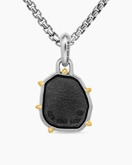 Libra Amulet in Sterling Silver with 18K Yellow Gold, 23mm