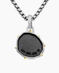 Scorpio Amulet in Sterling Silver with 18K Yellow Gold, 23mm