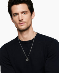 Scorpio Amulet in Sterling Silver with 18K Yellow Gold, 23mm