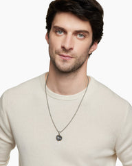 Sagittarius Amulet in Sterling Silver with 18K Yellow Gold, 23mm