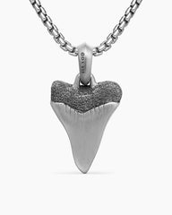 Shark Tooth Amulet in Sterling Silver, 25.8mm