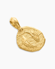 Pisces Amulet in 18K Yellow Gold, 17mm