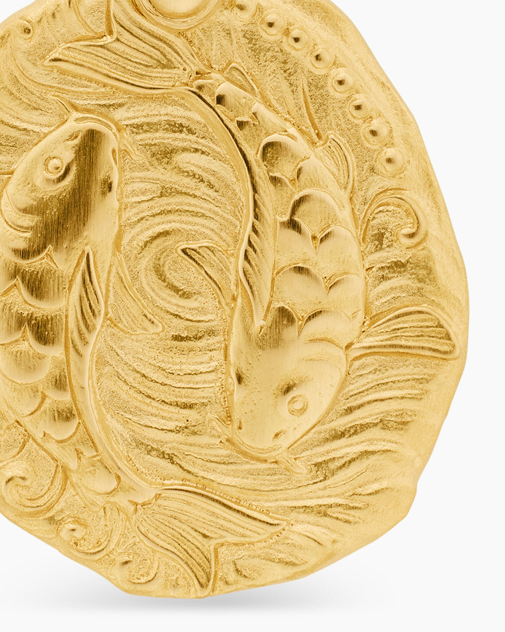 Pisces Amulet in 18K Yellow Gold, 17mm