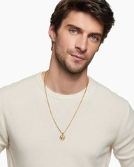 Gemini Amulet in 18K Yellow Gold, 17mm