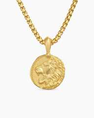 Leo Amulet in 18K Yellow Gold, 17mm