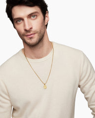 Libra Amulet in 18K Yellow Gold, 17mm