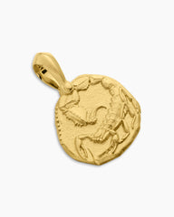 Scorpio Amulet in 18K Yellow Gold, 17mm