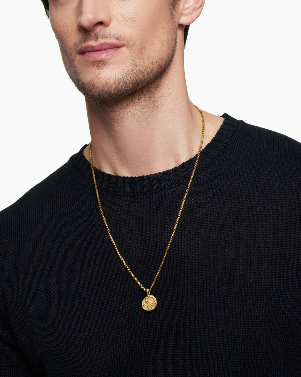Scorpio Amulet in 18K Yellow Gold, 17mm