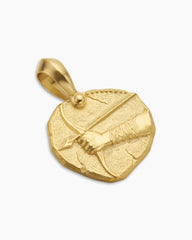 Sagittarius Amulet in 18K Yellow Gold, 17mm