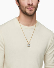 Currency Duality Amulet in Sterling Silver with 18K Yellow Gold, 24mm