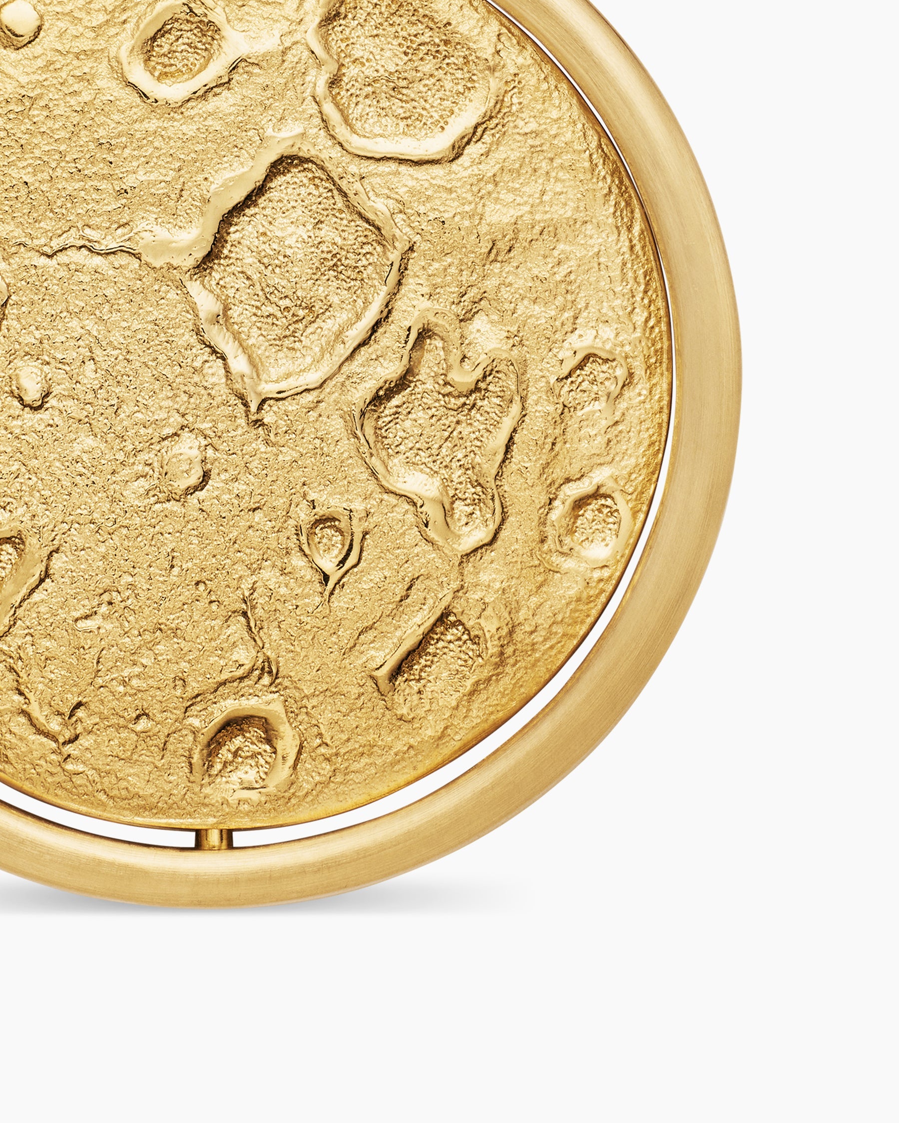 Earth and Moon Duality Amulet in 18K Yellow Gold, 24mm