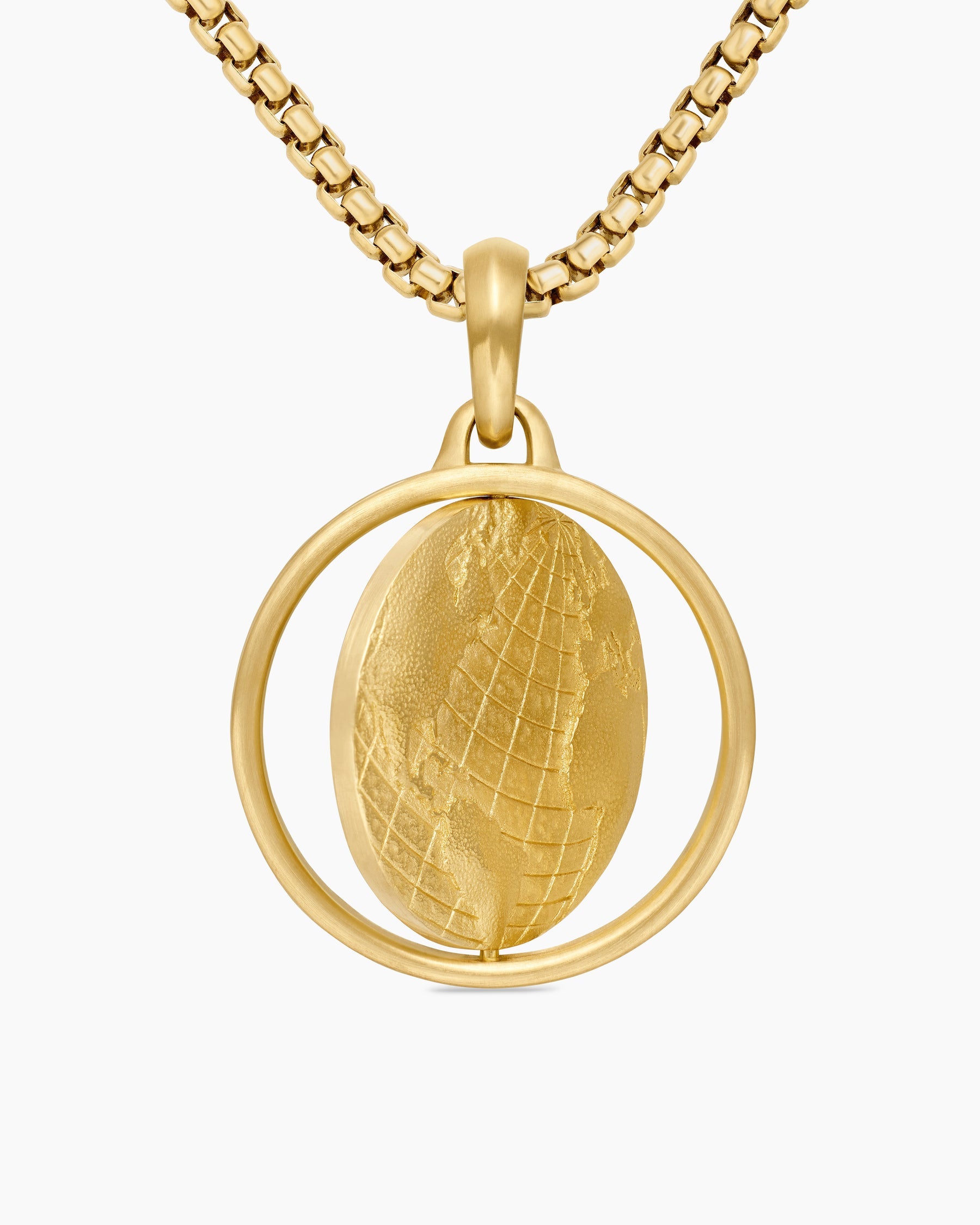 Earth and Moon Duality Amulet in 18K Yellow Gold, 24mm