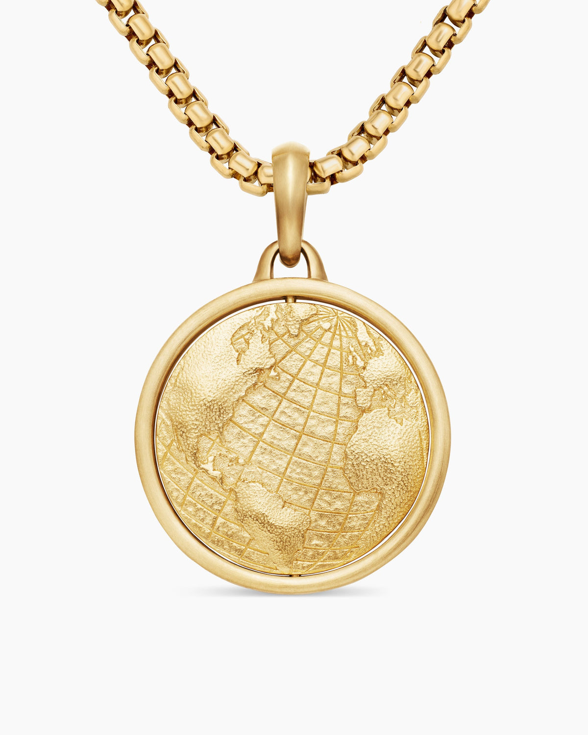 Earth and Moon Duality Amulet in 18K Yellow Gold, 24mm