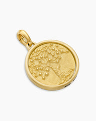 Life and Death Duality Amulet in 18K Yellow Gold, 24mm
