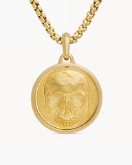 Life and Death Duality Amulet in 18K Yellow Gold, 24mm