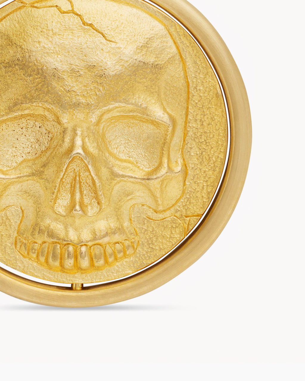 Life and Death Duality Amulet in 18K Yellow Gold, 24mm
