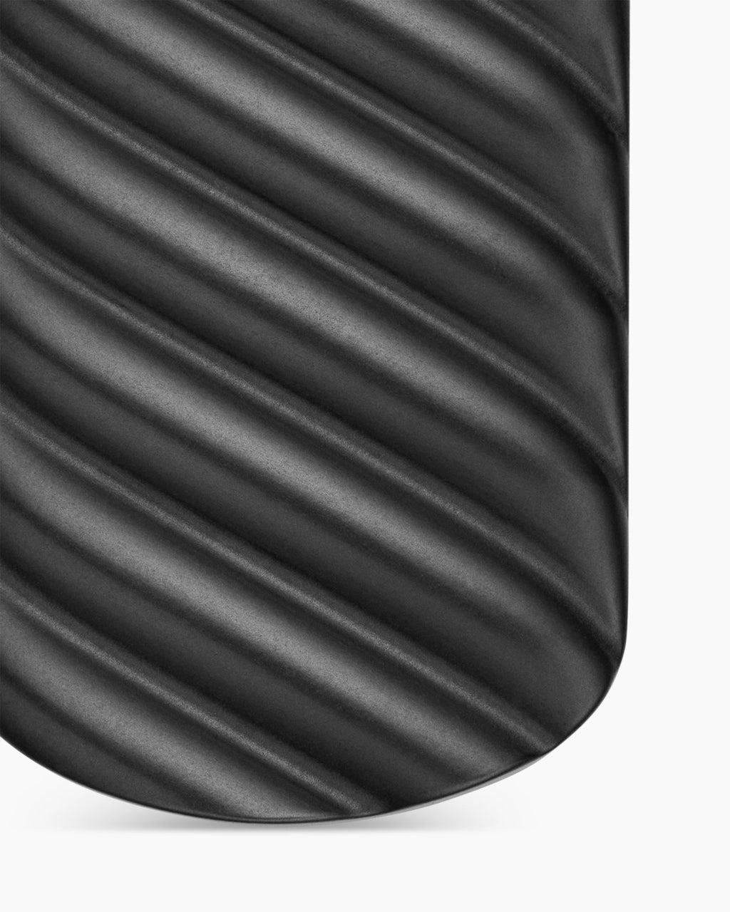 Sculpted Cable Tag in Black Titanium, 35mm