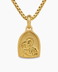 St. Anthony Amulet in 18K Yellow Gold, 21.8mm