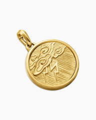Storm Duality Amulet in 18K Yellow Gold, 23.6mm