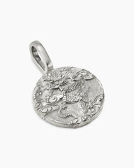 Dragon Amulet in Sterling Silver, 21mm