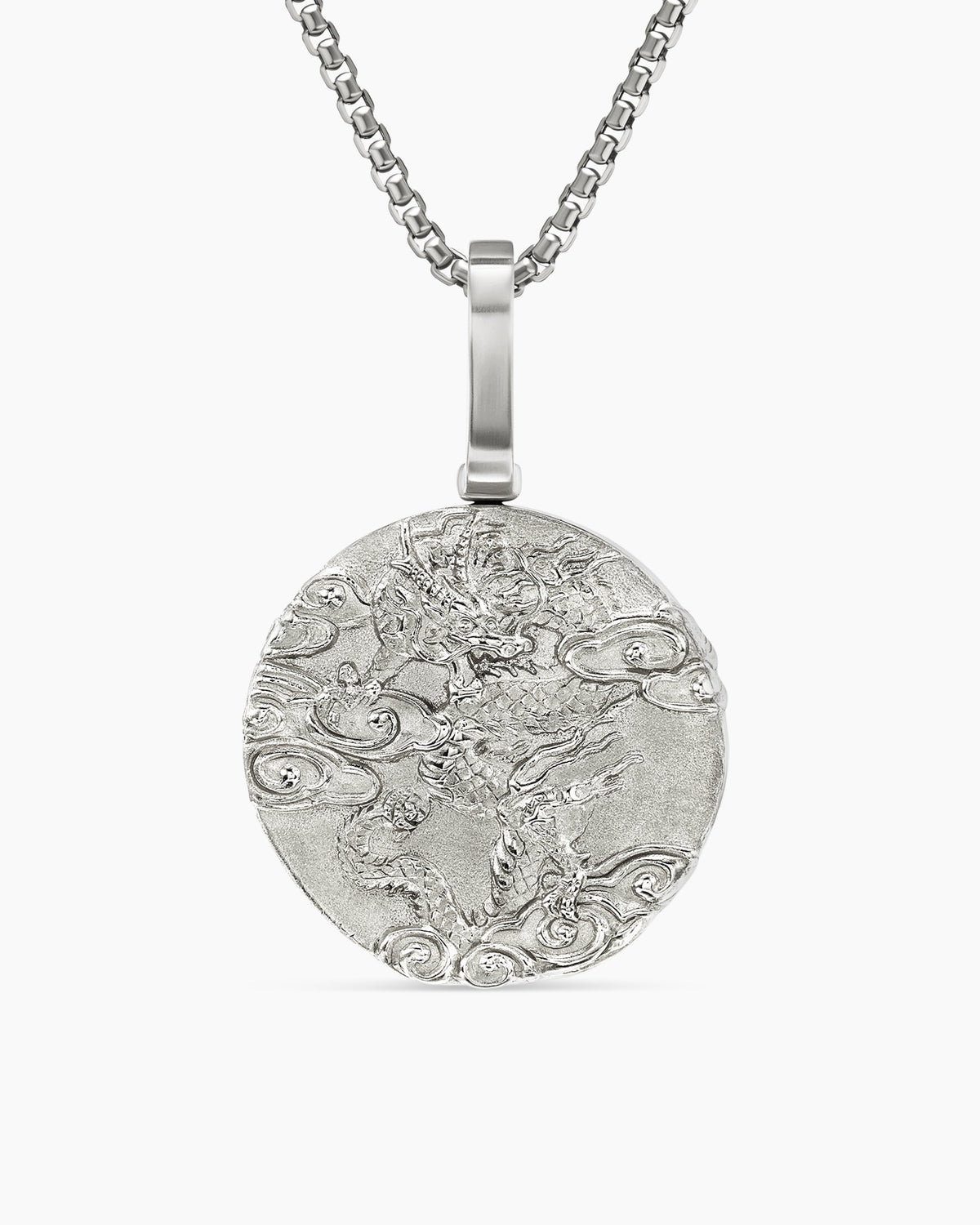 Dragon Amulet in Sterling Silver, 21mm
