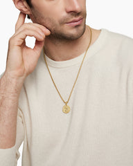 Shipwreck Coin Amulet  in 18K Yellow Gold, 21mm