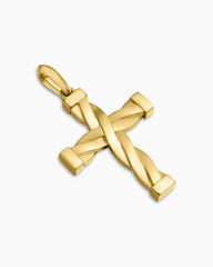 DY Helios™ Cross Pendant in 18K Yellow Gold, 36mm
