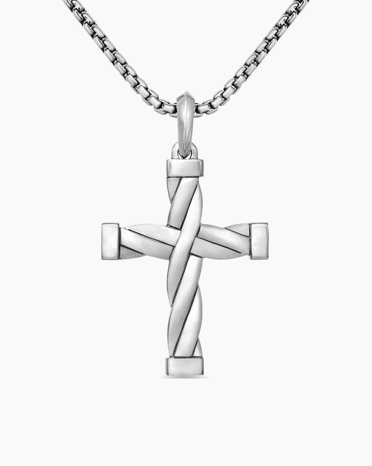 DY Helios™ Cross Pendant in Sterling Silver, 36mm