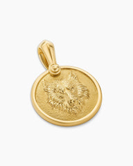 Petrvs® Wolf Amulet in 18K Yellow Gold, 21mm