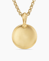 Petrvs® Wolf Amulet in 18K Yellow Gold with Black Onyx, 21mm