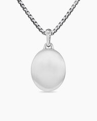 Mary Amulet in Sterling Silver with Diamonds, 20mm