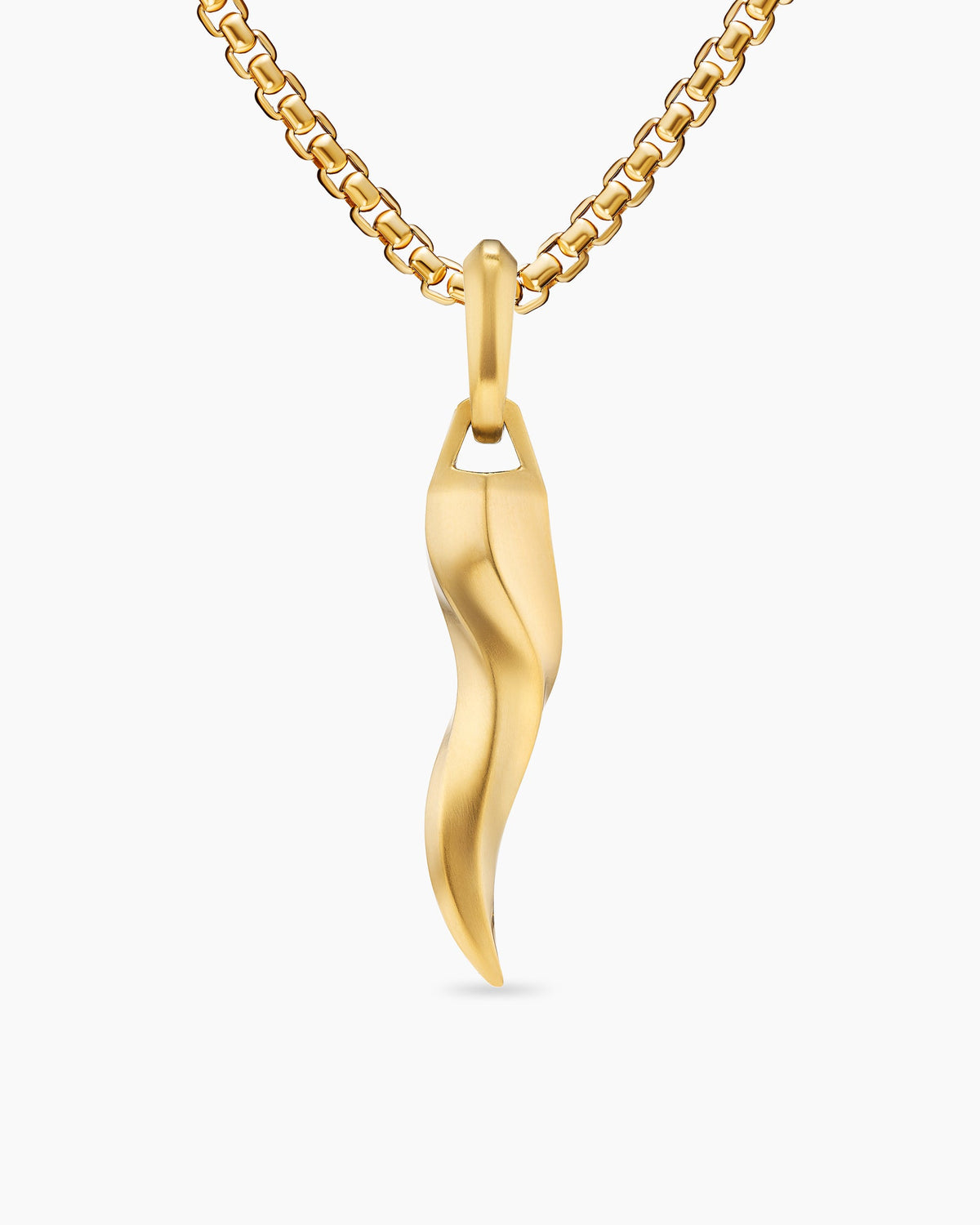 Cornicello Amulet in 18K Yellow Gold, 30mm
