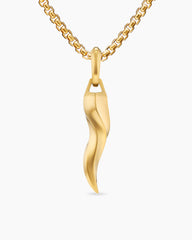 Cornicello Amulet in 18K Yellow Gold, 30mm