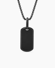 Chevron Tag in Black Titanium, 21mm