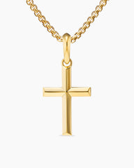 Cross Pendant in 18K Yellow Gold, 24mm