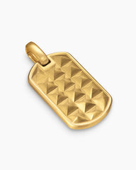 Pyramid Tag in 18K Yellow Gold, 35mm