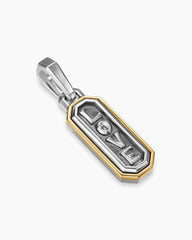 Love Amulet in Sterling Silver with 14K Yellow Gold, 22mm